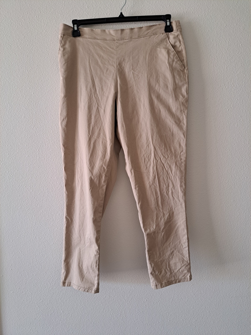 Laura Scott Tan Stretch Chinos for Men
